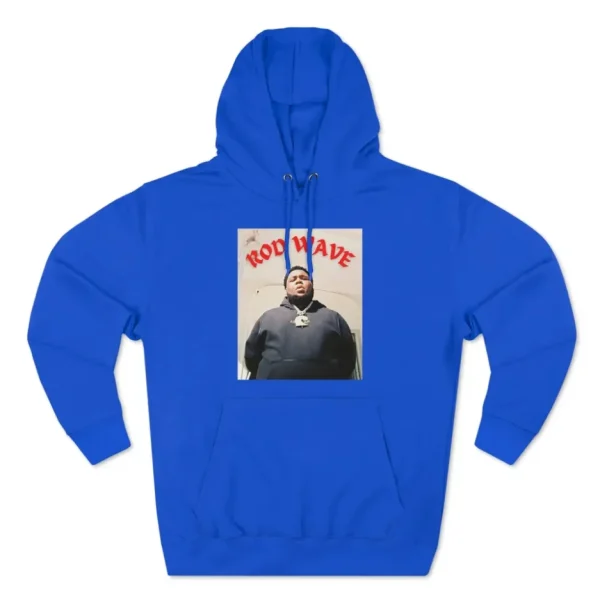 Blue Rod Wave Rapper Hoodie