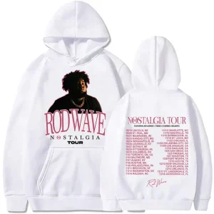 Rod Wave Rapper Vintage White Hoodie