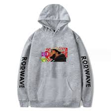 Grey Beautiful Rod Wave Hoodie